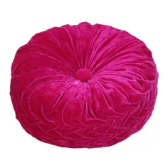 Timberbrook Taylor 12 in x 12 in Fuschia Velvet Round Indoor بالش تزئینی Lowes.com