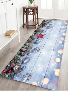 توپ های درخت کریسمس تخته چوب الگوی منطقه جذب آب فرش