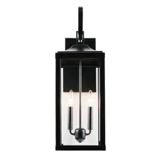 2-Light Imperial Black Outdoor Wall Lantern Sconce-EL180708-MW - انبار خانه