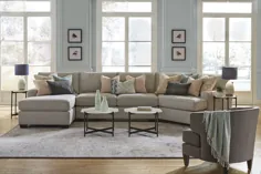 Bedford 3 PC Sectional RHF Chaise، Armless Loveseat، LHF Cuddler
