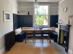 خانه تراس دار Sussex با صندلی های پذیرایی و پالت Farrow & Ball - داستانهای خانگی