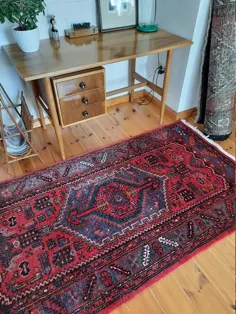فرش دونده فرنگی ایرانی ، فرش دونده قفقازی هندسی ، فرش ایرانی / 003