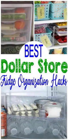 7 هک فروشگاه دلار DIY |  ایده های سازماندهی و ذخیره سازی یخچال و فریزر - آشغال - پروژه های DIY برای آشپزخانه - یخچال و فریزر - بیاموزید که چطور یخچال را در خانه مرتب کنید