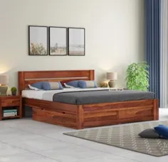 تختخواب @ Upto 55٪ تخفیف: خرید تختخواب چوبی بصورت آنلاین در هند با بهترین قیمت |  WoodenStreet