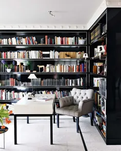یک ظاهر طراحی یک قفسه کتاب - طراحی داخلی منزل آلیس لین