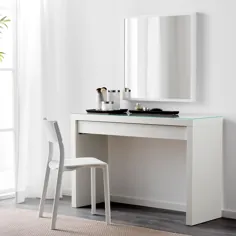 میز آرایش MALM ، سفید ، 47 1 / 4x16 1/8 "- IKEA