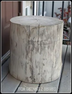 ✥ DIY ▪West Elm▪ Tree Stump Table ump