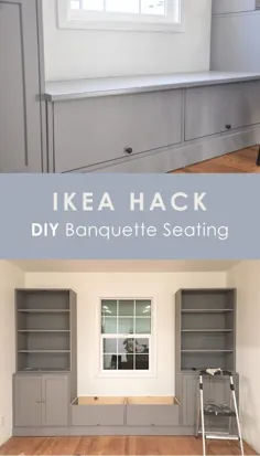 میزهای ضیافت DIY IKEA داخلی |  IKEA Havsta Hack - Hydrangea Treehouse