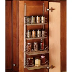 قفسه ادویه ای Hafele Kessebohmer برای نصب روی درب کابینت یا داخل کابینت |  KitchenSource.com