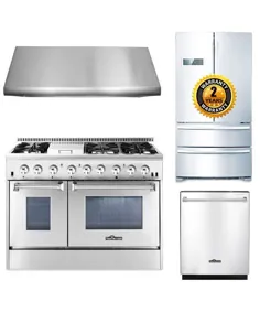 مجموعه آشپزخانه THOR 48 اینچ ، هود ، ماشین ظرفشویی ، یخچال ، LP مورد # T48UQHDWRP