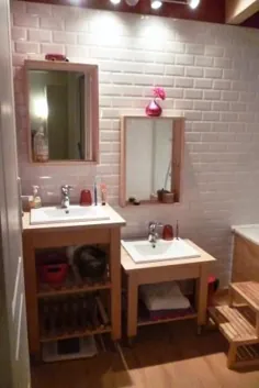 سبد خرید BEKVAM برای دستشویی حمام بچه ها - IKEA Hackers