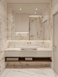 Marmor im Bad؟  Ja، dieses Naturmaterial lässt das Badezimmer edel und zeitlos wirken - Fresh Ideen für das Interieur، Dekoration und Landschaft