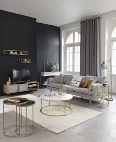 فرش ساخته شده از پشم و پنبه ، رنگ اکرو با نقوش گرافیکی 140x200 |  Maisons du Monde