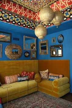 طرح های اتاق نشیمن به سبک هندی برای دنبال کردن |  دکوهولیک