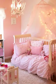ایده های تزئین اتاق خواب دختران کوچک و تخت خواب های تاج دار دخترانه برای دختران کودک نوپا - ایده های هوشمندانه DIY