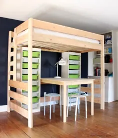 تختخواب سفارشی DIY با فضای ذخیره سازی و کار لگو - Jaime Costiglio