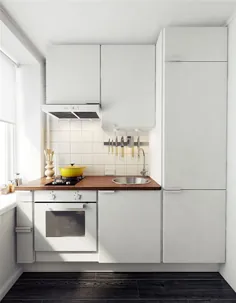 69 ایده جذاب آشپزخانه کوچک با بودجه ای برای خانه های کوچک