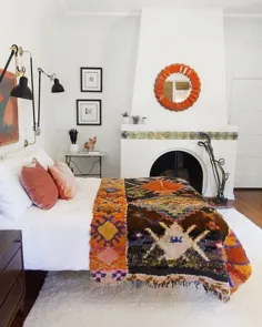 بهترین ایده های طراحی اتاق خواب از یک خانه بوهمیای کالیفرنیا