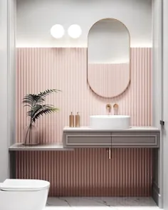 51 Rosa Badezimmer mit Tipps، Fotos und Zubehör، mit denen Sie Ihre dekorieren können