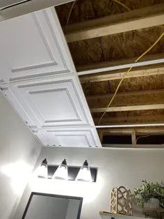 سقف معلق خیره کننده شما می توانید DIY کنید!  - خانه با کریسی