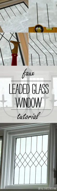 آموزش پنجره شیشه ای سربدار Faux