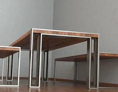 49 ایده خارق العاده طراحی میز صنعتی اگر به دنبال میزی هستید که بتوانید برای اهداف مختلفی از آن استفاده کنید - پس یک میز فولاد ضد زنگ می تواند یک # دکوراسیون مدرن باشد