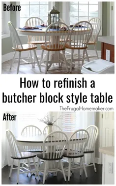 میز و صندلی های بلوک قصابی تغییر سبک خانه های مزرعه ای