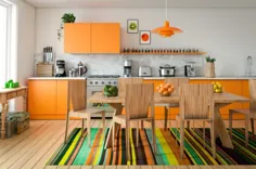 20 ایده آشپزخانه نارنجی (عکس)
