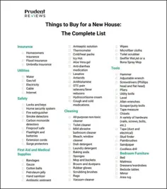 چیزهایی برای خرید برای یک خانه جدید (چک لیست ملزومات) - بررسی های محتاطانه
