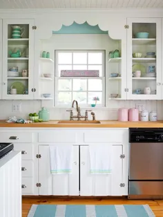 تزئینات آشپزخانه: نحوه رنگ آمیزی کابینت های خود • تزئین کننده بودجه