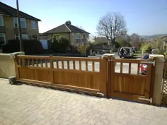 کرافت با فولاد مستقیم |  دروازه های چوبی BG - دروازه های چوبی Driveway