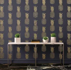 استنسیل آناناس LENGE WALL STENCIL استریل دیواری استوایی |  اتسی