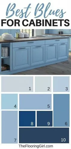 بهترین رنگهای رنگی برای کابینت آشپزخانه و غرورهای حمام