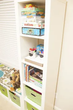 ذخیره اسباب بازی بچه ها با قفسه های Ikea