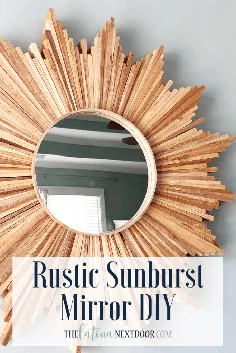 Mirror Sunburst Mirror DIY - درب بعدی لاتین