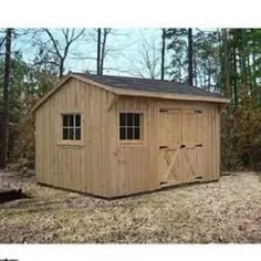 10 'x 20' Deluxe Back Yard Storage Shed Shed Plans / خودتان آن را انجام دهید # D1020M