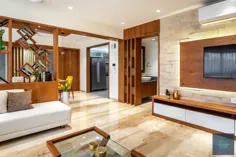 فضای داخلی آپارتمان با ایجاد رنگهای متنوع و فضای مایع |  DNP Design Studio - دفتر خاطرات معماران