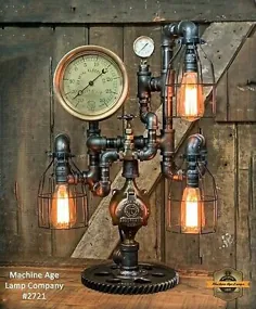 چراغ سنج بخار دنده اتوماتیک سنسور اصلی صنعتی لامپ Steampunk