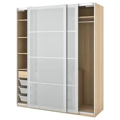 ترکیب کمد PAX / SVARTISDAL ، سفید سفید ، جلوه کاغذ ، 200x66x201 سانتی متر - IKEA