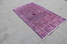فرش اتاق فرش فرش بیش از حد فرش اتاق خواب فرش بنفش ترکی |  اتسی
