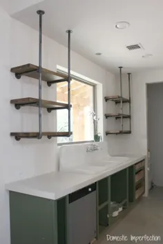 قفسه های آشپزخانه لوله صنعتی