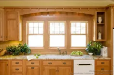 عکس آشپزخانه - سنتی - کمد آشپزخانه چوبی سبک (آشپزخانه شماره 133)