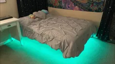 چگونه یک فریم تختخواب شناور برای یک تشک در اندازه کامل ساخته ام.