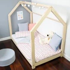 Kinderbett Kinderhaus Bett für Kinder 29 ابعاد BETT HOLZ |  eBay