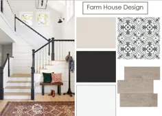 1- PDF FarmHouse با کد رنگ و مواد کف