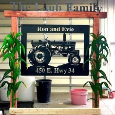 تابلوهای فلزی سفارشی برای خانه و مشاغل در Ravenna Nebraska Mills Farm Nebraska Tractor Metal Sign - Ravenna، Nebraska - فروشگاهی که در آن زندگی می کنم