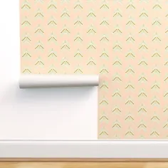 Arrows Wallpaper - Blush Gold Chevron by ivieclothco - Modern Geo Blush Gold Blush Chevron Wallpaper Roll by Spoonflower