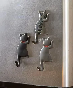 مجموعه ای از 3 قلاب گربه مگنت