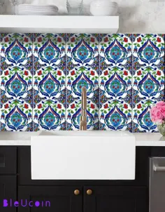 برچسب کاشی ترکی باتومی برای حمام آشپزخانه پشت پرده برای کاشی دیوار کف کاشی کاشی کاغذ دیواری ضد آب در فضای باز - بسته 44