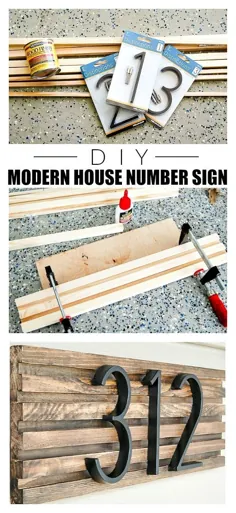 چگونه علامت مدرن شماره خانه درست کنیم